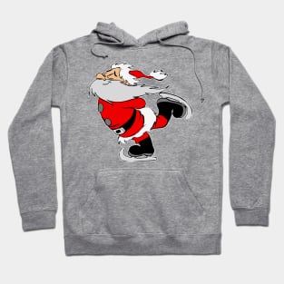 Santa Claus Ice Skating Hoodie